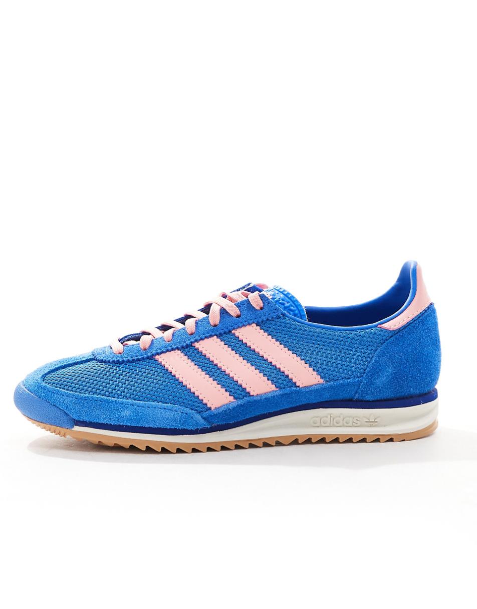 adidas Originals SL 72 OG sneakers in blue and pink