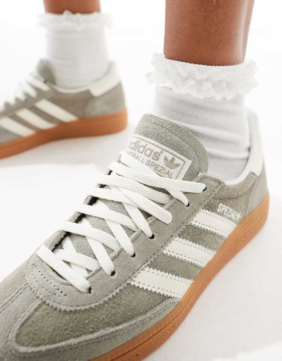 adidas Originals Handball Spezial sneakers in gray and white
