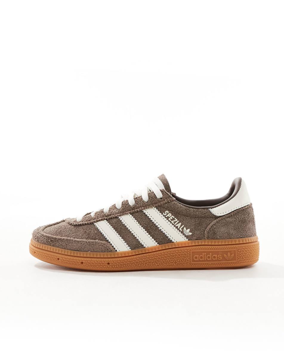 adidas Originals Handball Spezial sneakers in brown and white