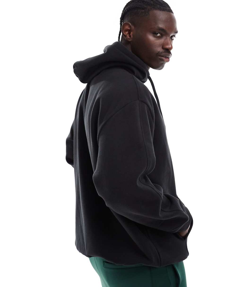 adidas Originals essential oversized hoodie in black