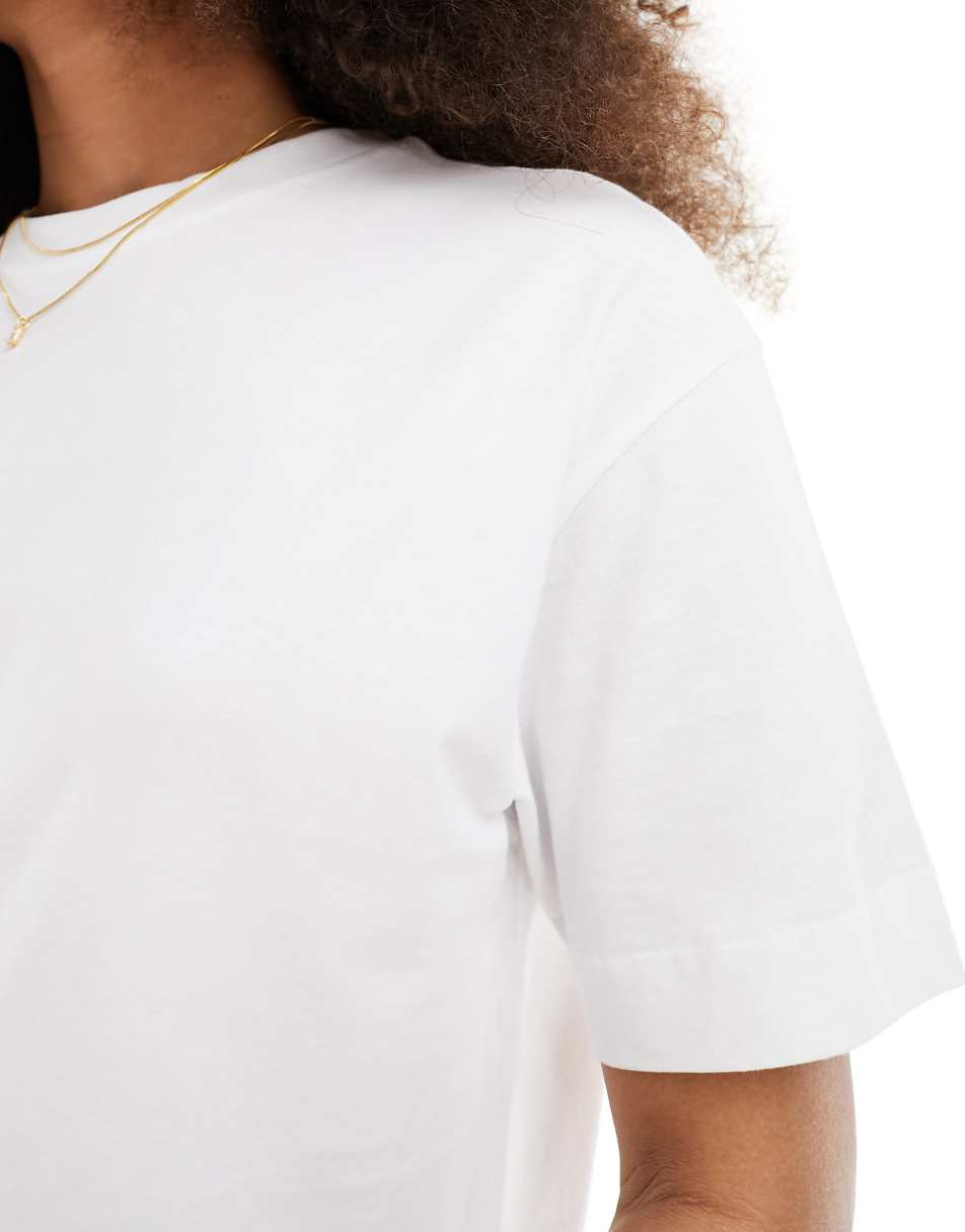 Pull&Bear Oversized T-Shirt In White