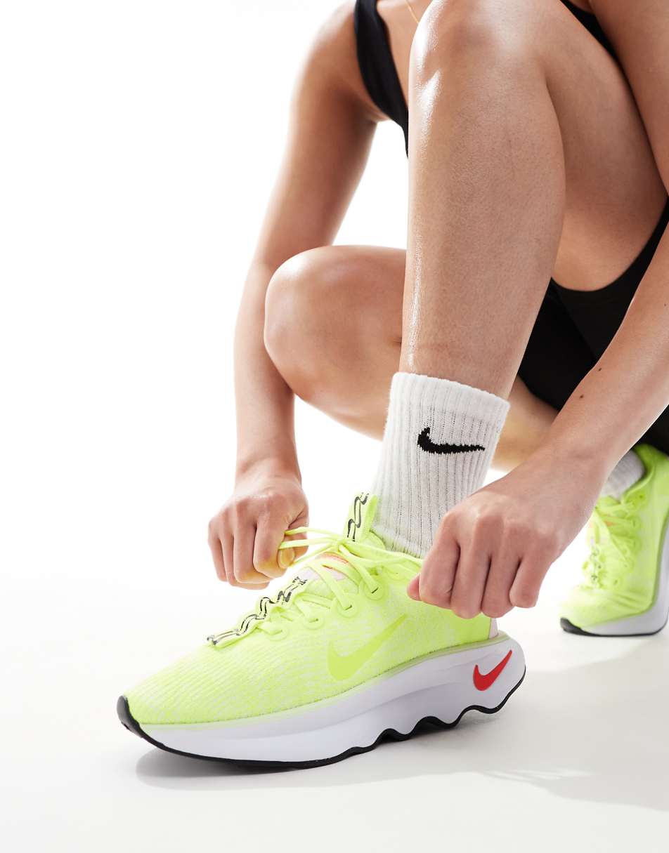 Nike Training Motiva sneakers in neon green