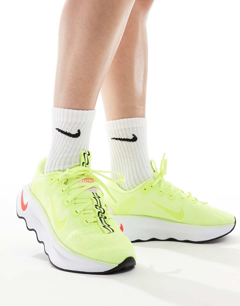 Nike Training Motiva sneakers in neon green