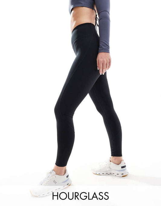 ASOS 4505 Hourglass Icon bum sculpt gym legging in black