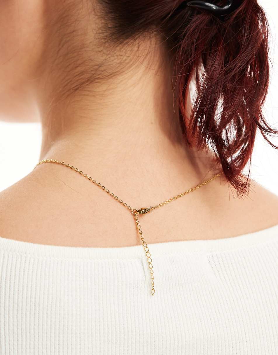 Lost Souls stainless steel star necklace in 18k gold plated