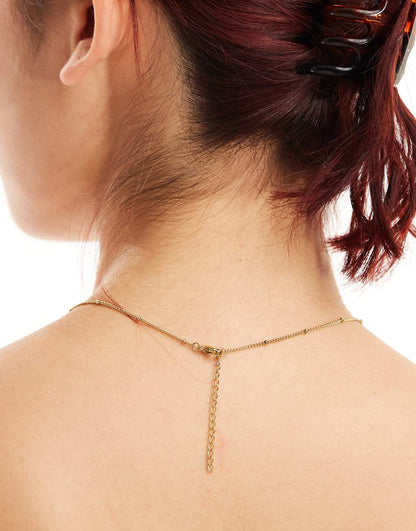 Lost Souls stainless steel star pendant necklace in 18k gold plated