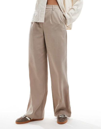 ASOS DESIGN Tall dad pants in washed sand