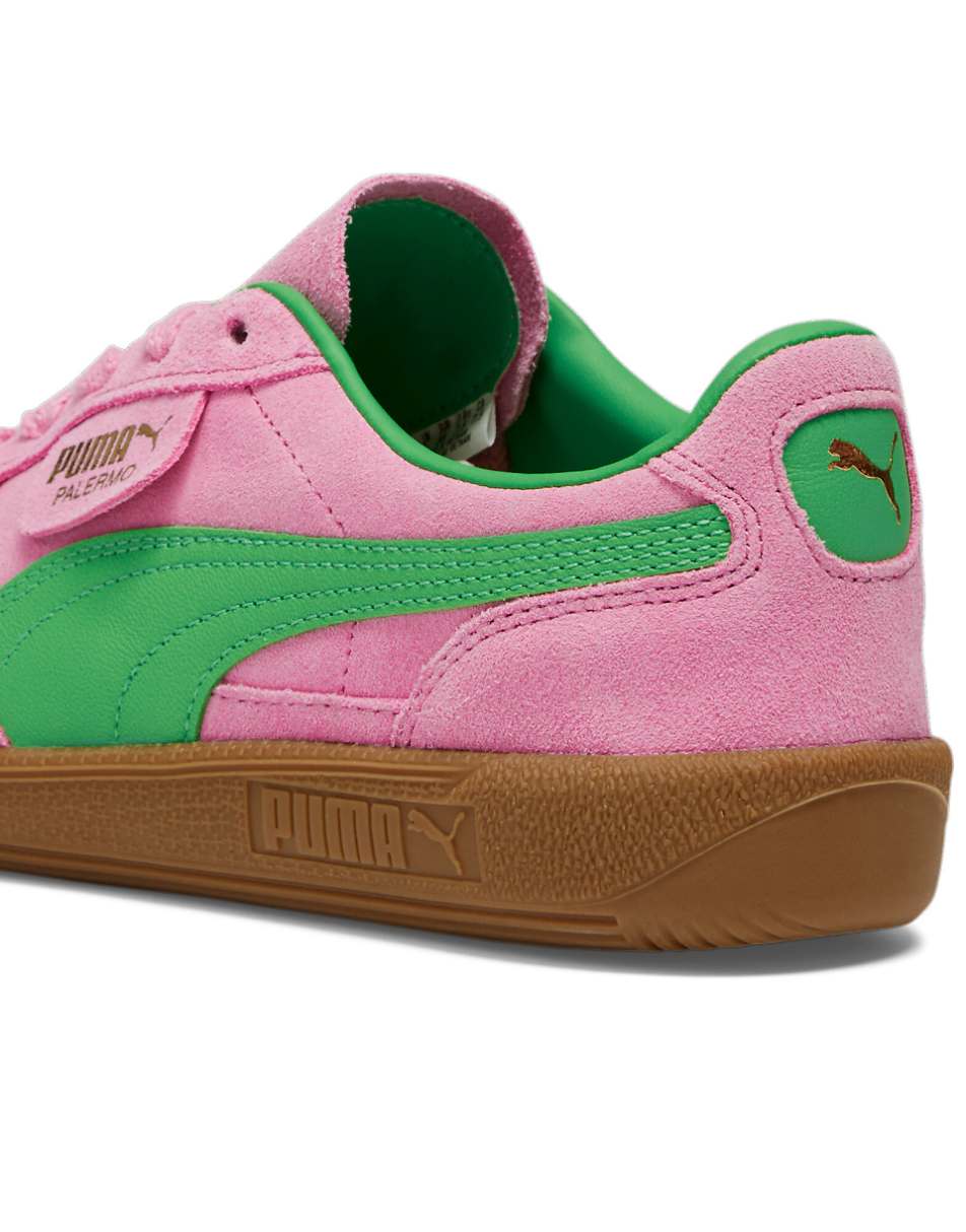 PUMA Palermo Special sneakers in pink and green