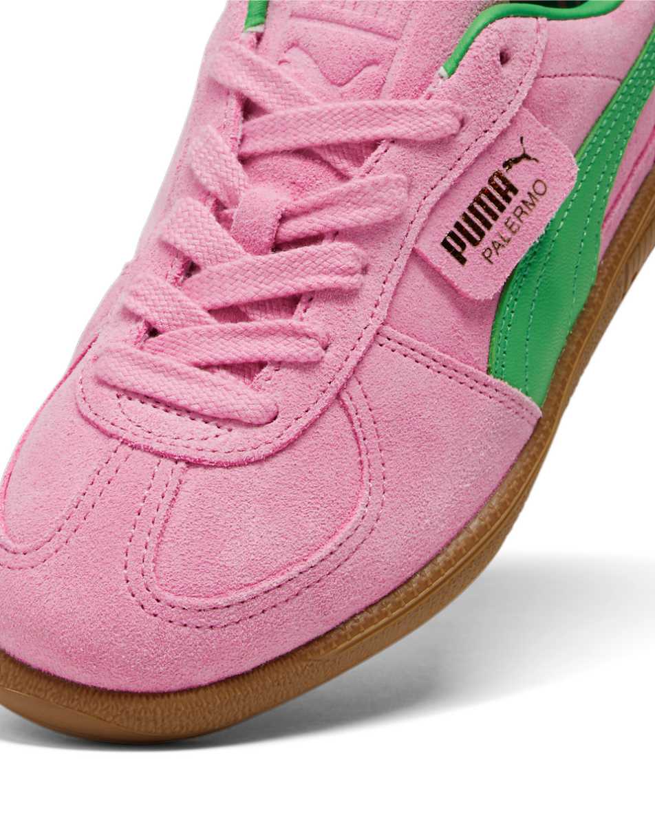 PUMA Palermo Special sneakers in pink and green