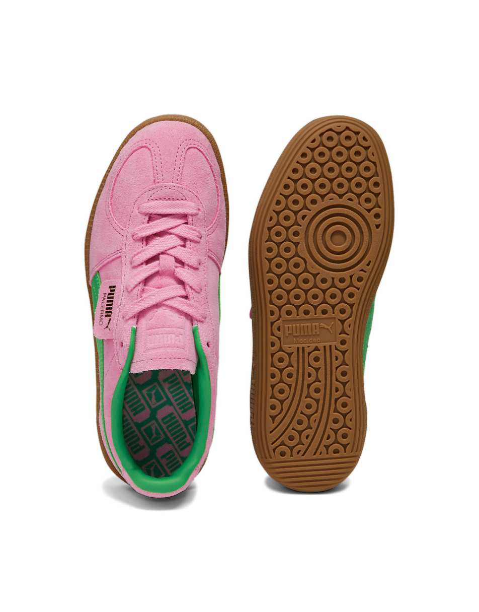 PUMA Palermo Special sneakers in pink and green