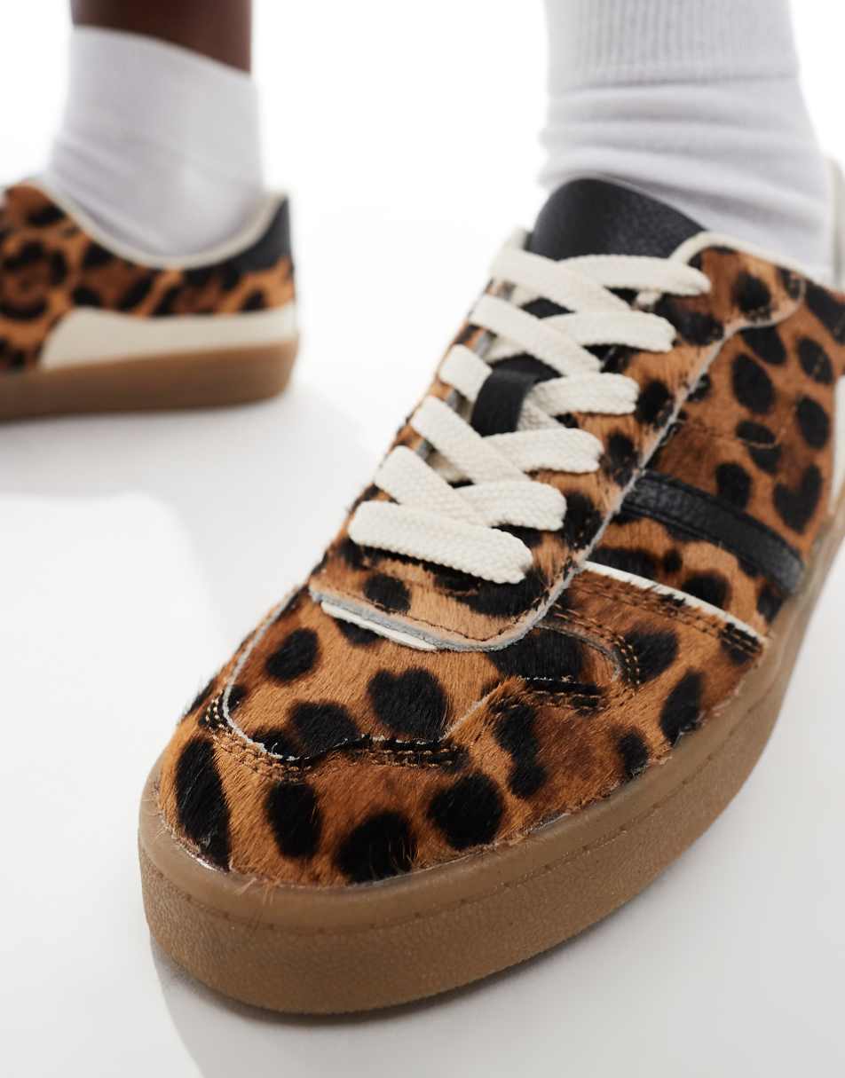 Stradivarius leopard print sneakers