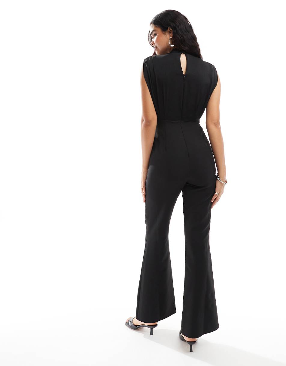 ASOS DESIGN high neck jumpsuit in black