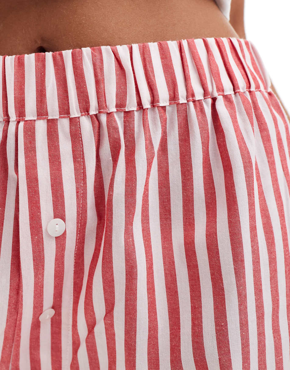 Luna boxer shorts in red stripe