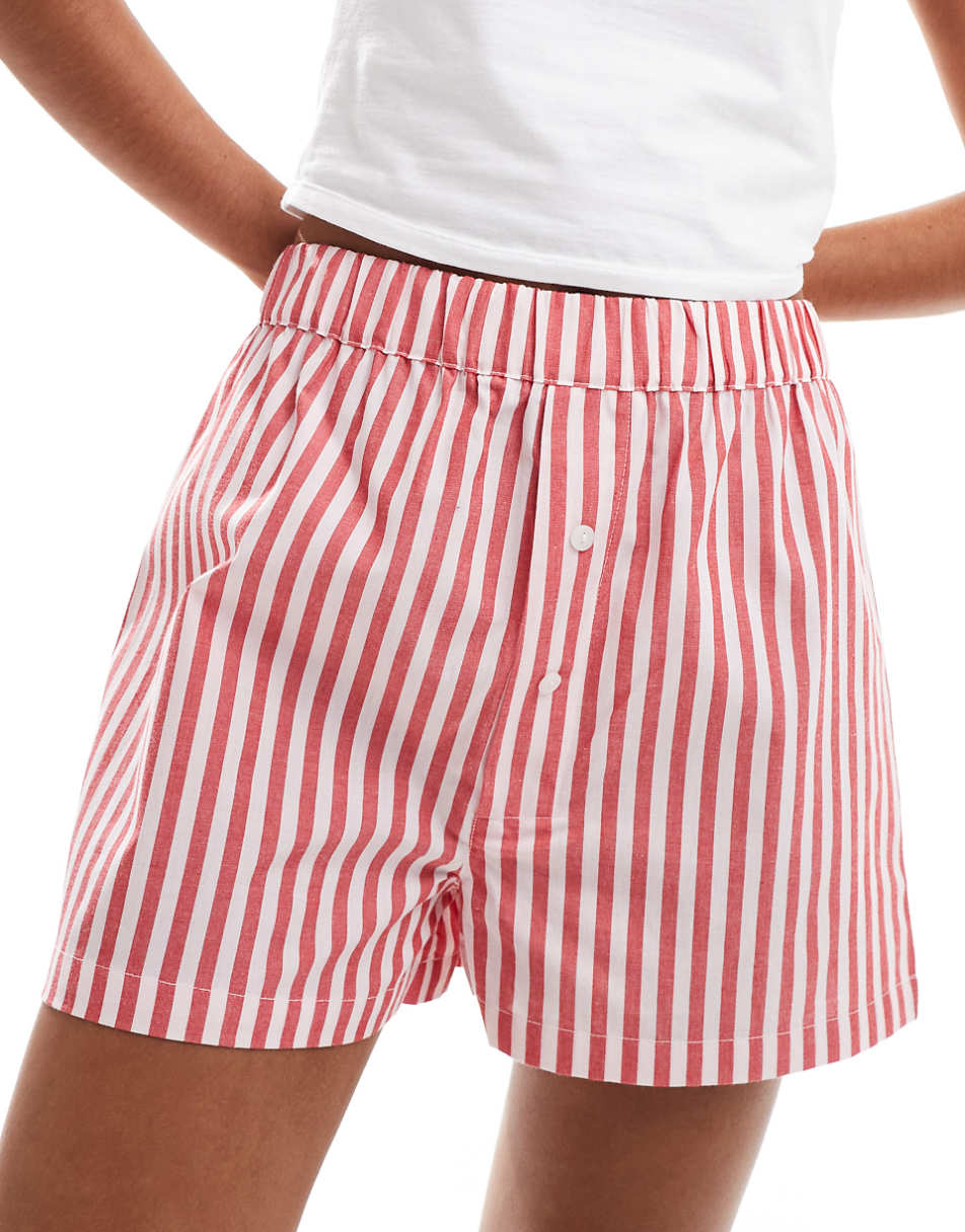 Luna boxer shorts in red stripe