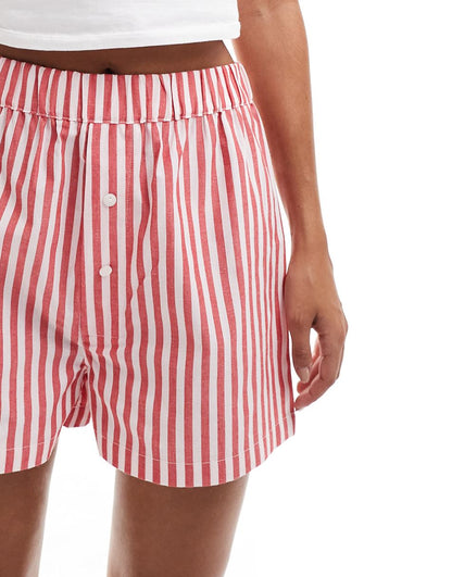 Luna boxer shorts in red stripe