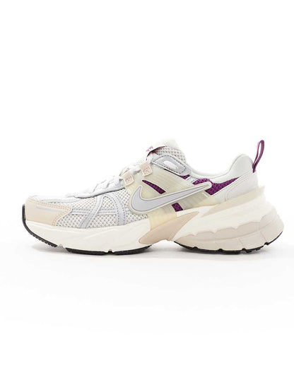 Nike V2K Run sneakers in beige and silver