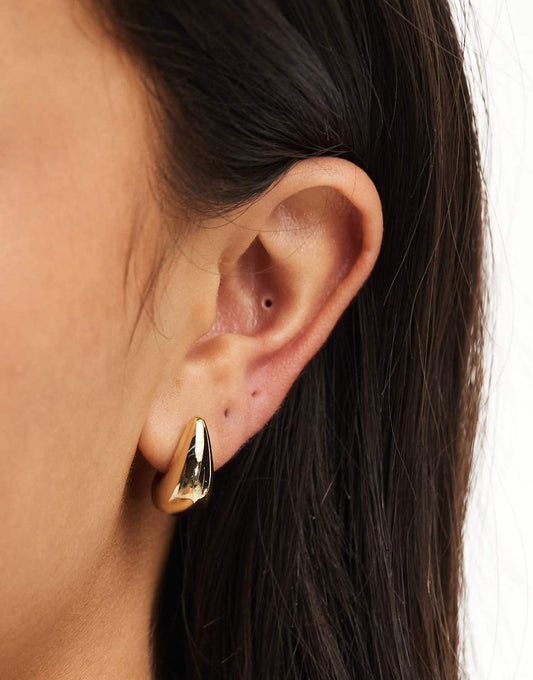 & Other Stories teardrop stud earrings in gold