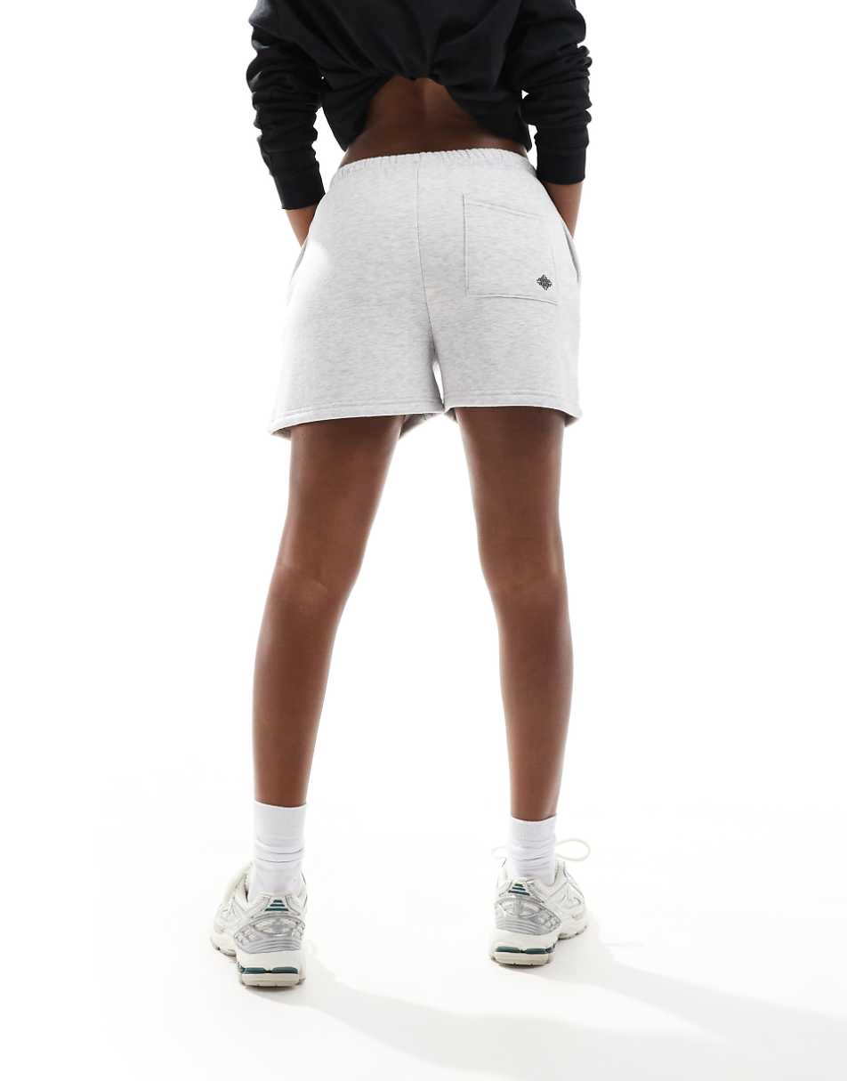 The Couture Club CTRE varsity shorts in heather gray