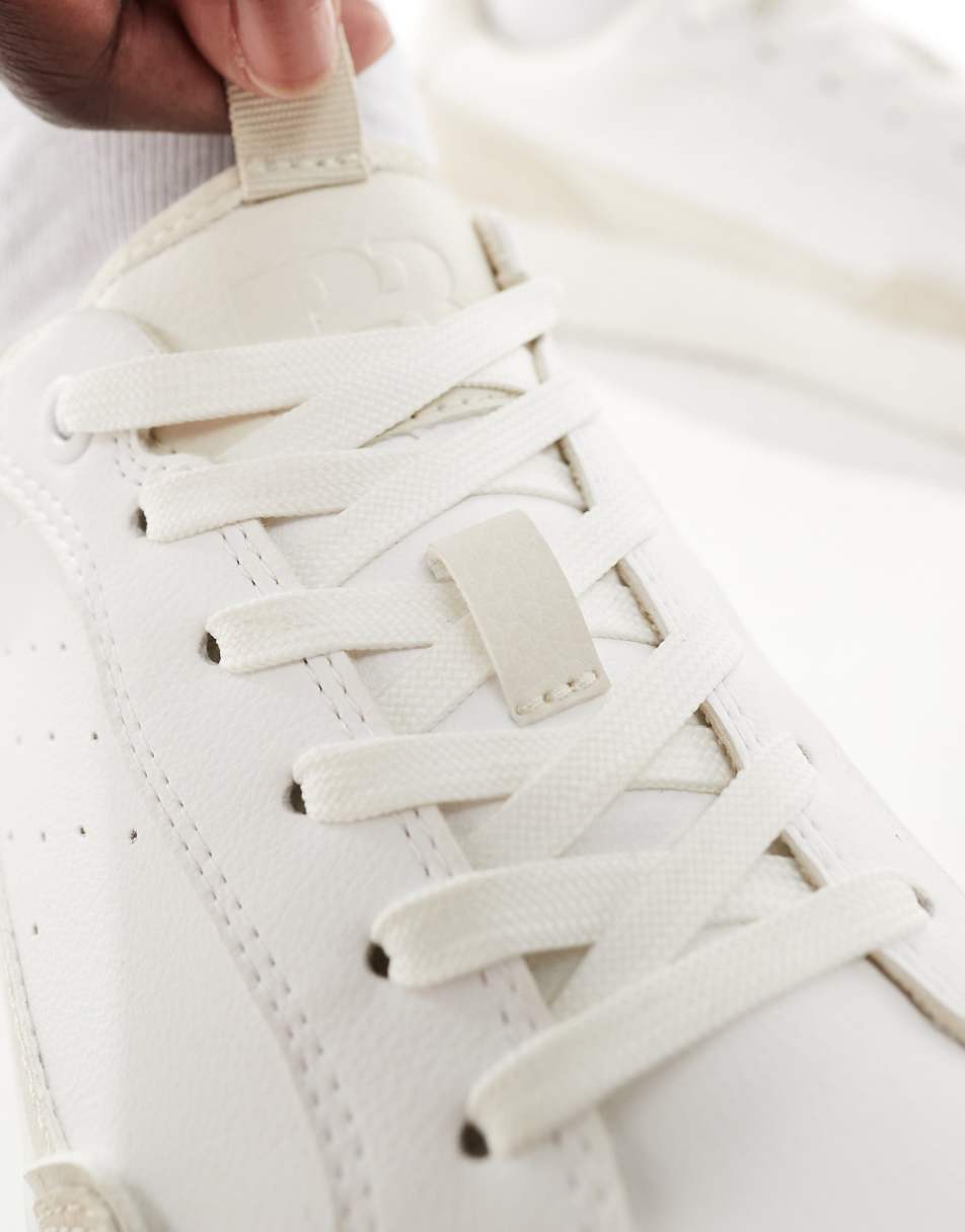 Pull&Bear chunky contrast sneakers in white